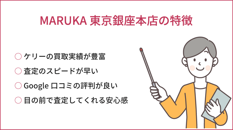 MARUKA 銀座本店の特徴