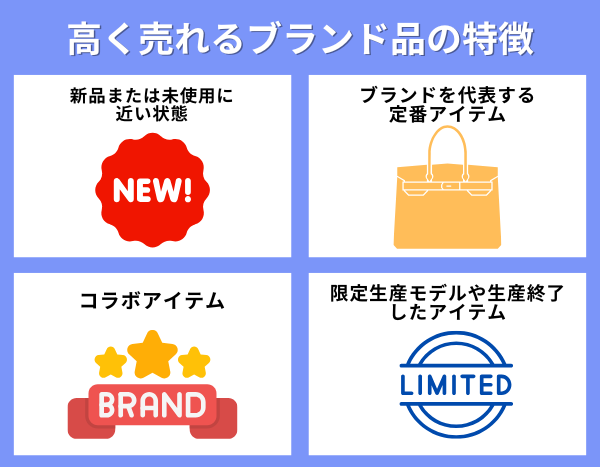 高く売れるブランド品の特徴